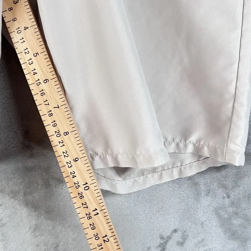 JK Tech Boys XL Beige Khaki Golf Shorts Adjustable Waist Performance Bermuda